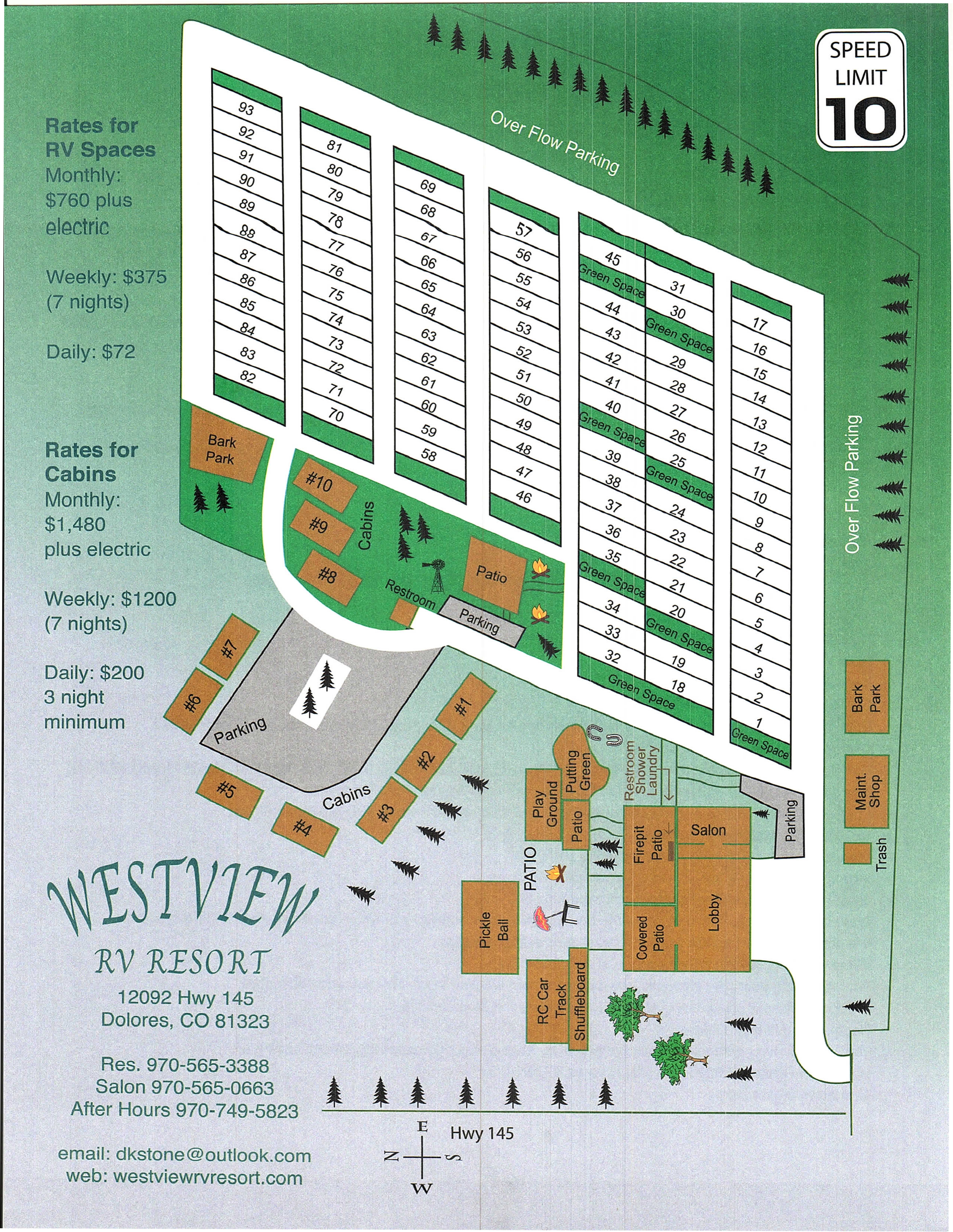 Map of WestView RV Resort